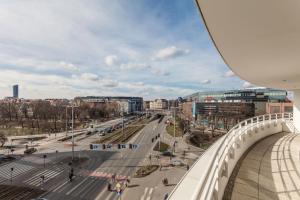 En generell vy över Wrocław eller utsikten över staden från lägenheten