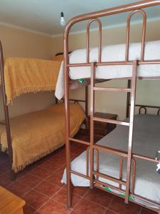 a room with bunk beds in a dorm at Hostel Buen descanso in Sucre