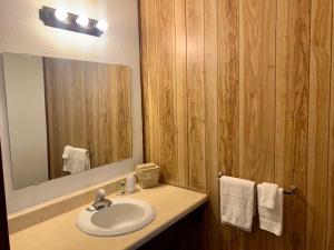 Koupelna v ubytování Hidden Lake Resort