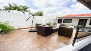 Balcon ou terrasse dans l'établissement Danieri Asunción Hotel