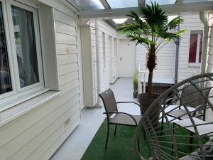 Balkón nebo terasa v ubytování Hôtel de la Plage