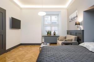Μια τηλεόραση ή/και κέντρο ψυχαγωγίας στο LUXURY Apartment at the Main Square Tomasza street