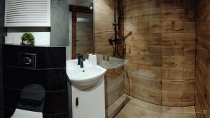 Et badeværelse på Apartament Centrum 2 sypialnie i salon