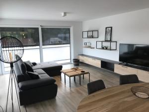 Posezení v ubytování Penthouse Lebierre