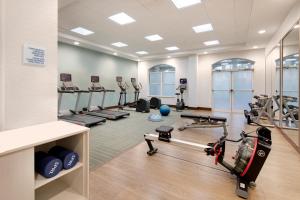 a fitness room with treadmills and weights at Holiday Inn Express & Suites S Lake Buena Vista by IHG in Kissimmee