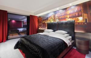 Cama o camas de una habitación en Hotel Nox