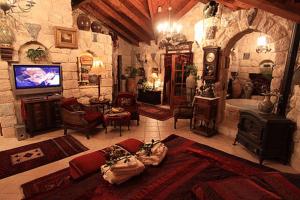 TV a/nebo společenská místnost v ubytování Bar Manor אחוזת בר