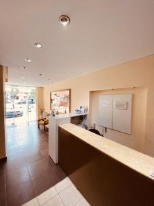 Kuchyň nebo kuchyňský kout v ubytování Hotel Venezia