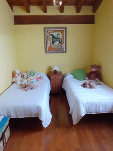 Postel nebo postele na pokoji v ubytování Casa Rural Izarrak