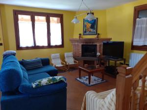 Posezení v ubytování Casa Rural Izarrak