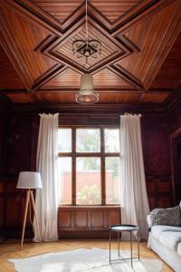 Ein Sitzbereich in der Unterkunft Villa Erika