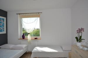 Łóżko lub łóżka w pokoju w obiekcie Słoneczny Dom pokoje i apartament na wynajem
