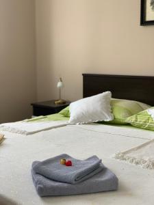 Un pat sau paturi într-o cameră la Apartments Kristina