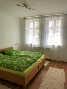Postel nebo postele na pokoji v ubytování Apartment am Schlosspark