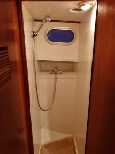a shower in the back of a boat at Motor Yacht Almaz in Amsterdam
