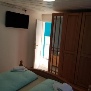 Postel nebo postele na pokoji v ubytování Bungalow Streuwiese
