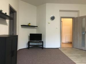 TV a/nebo společenská místnost v ubytování Apartmány U Muzea