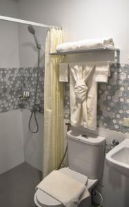 Koupelna v ubytování Hotel Lourdes