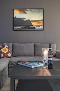 Posezení v ubytování Lofoten Apartments
