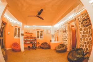 Predel za sedenje v nastanitvi Gaurishankar Backpackers hostel