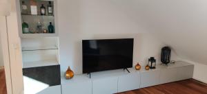 TV a/nebo společenská místnost v ubytování Schöne Wohnung in Walenstadt