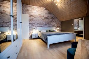 Ένα ή περισσότερα κρεβάτια σε δωμάτιο στο Ferienapartment Finke