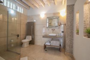 Koupelna v ubytování Hotel Boutique Don Pepe