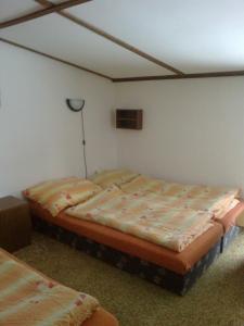 Ubytování v soukromí Kouba في بيك بود سنيزكو: غرفة نوم بسريرين في غرفة