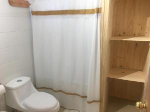Koupelna v ubytování Cabañas Huelquehue