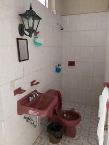 Koupelna v ubytování Hostal Guadalajara