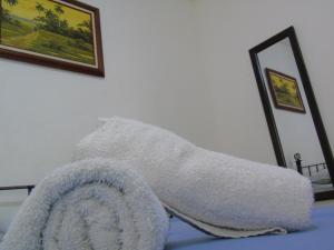 Ein Bett oder Betten in einem Zimmer der Unterkunft Hotel Quinta Avenida