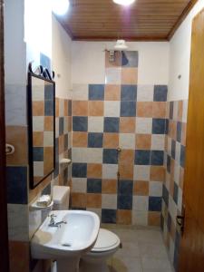 a bathroom with a sink and a toilet at DEPARTAMENtO LOFT in Posadas
