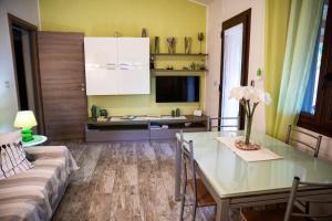 TV a/nebo společenská místnost v ubytování Appartamento Camisa