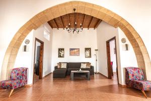 A seating area at Casa Theoni
