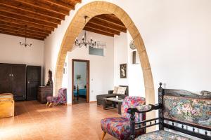 A seating area at Casa Theoni