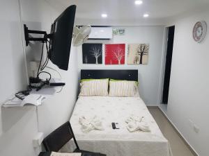 TV a/nebo společenská místnost v ubytování Posada J&J Forbes - 1