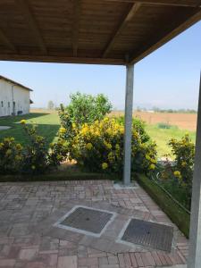 A garden outside Cascina Garaita