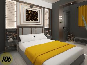 Postel nebo postele na pokoji v ubytování Exporoyal Hotel