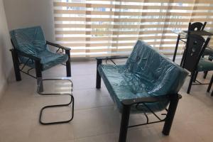 Χώρος καθιστικού στο Apartamento cómodo con todo lo que necesitas con Aire Acondicionado !!