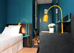 Postel nebo postele na pokoji v ubytování Hotel Daval