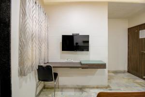 TV a/nebo společenská místnost v ubytování Hotel City Inn