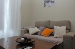 A seating area at Casa Playa de Balares