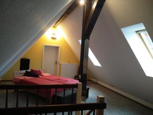 Postel nebo postele na pokoji v ubytování Ferienwohnung am Küstenwald