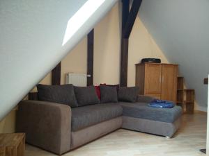 Posezení v ubytování Ferienwohnung am Küstenwald