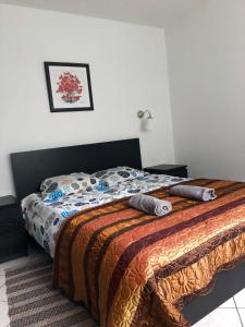 Posteľ alebo postele v izbe v ubytovaní Localita Polin 15, apartamenti 21