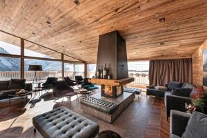 Posezení v ubytování Skilodge Oberlech