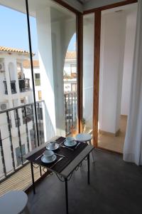 Ein Balkon oder eine Terrasse in der Unterkunft Hostal Fornet Altea
