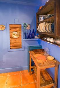 Dapur atau dapur kecil di Casa Rural Pico Russell