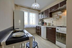 Kuchyňa alebo kuchynka v ubytovaní Apartament Dzień Dobry 3 + 9 fotografií