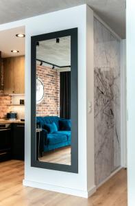 Kuchyňa alebo kuchynka v ubytovaní Apartament Małopanewska Wrocław Centrum